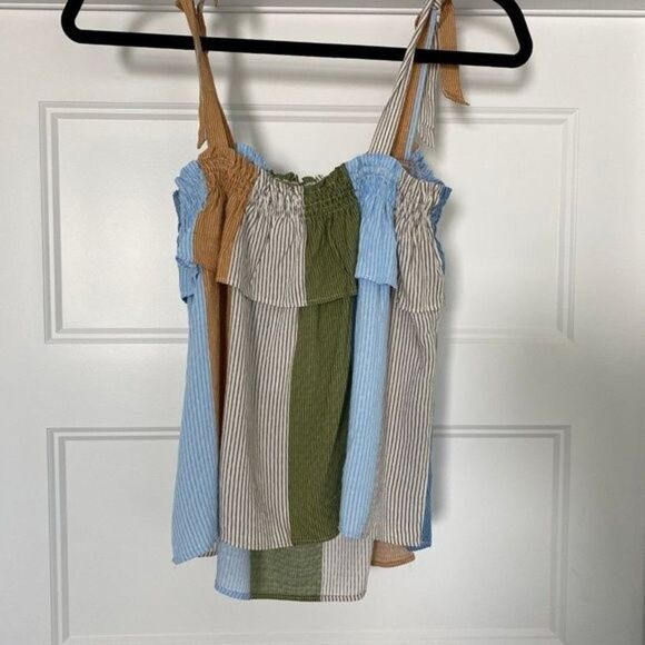 LC Lauren Conrad Beachy Festival Stripe Poolside Paradise Top, Medium - Picture 3 of 8